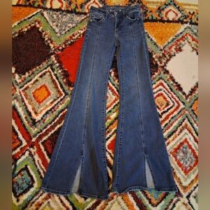 American Eagle Outfitters Classic Blue Flare Jeans